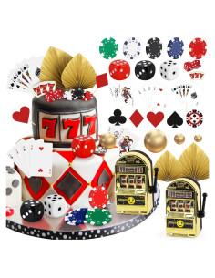 Juego de Decoraciones para Pasteles de Casino Hxezoc 43 Piezas