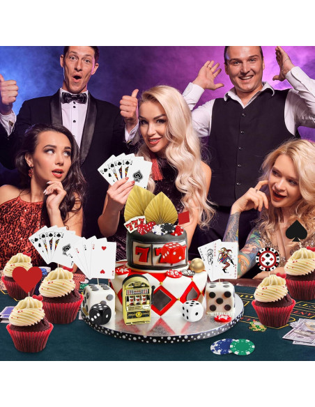 Juego de Decoraciones para Pasteles de Casino Hxezoc 43 Piezas