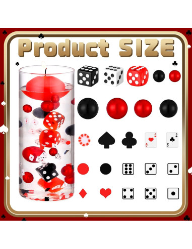 330 Rellenos de Jarrón Casino Seenelling - Dados y Cartas