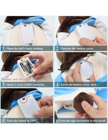 Peluche de Jesús Yelakey 35 cm que Respira Rojo