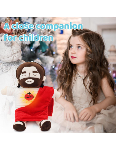 Peluche de Jesús Yelakey 35 cm que Respira Rojo