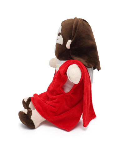 Peluche de Jesús Yelakey 35 cm que Respira Rojo