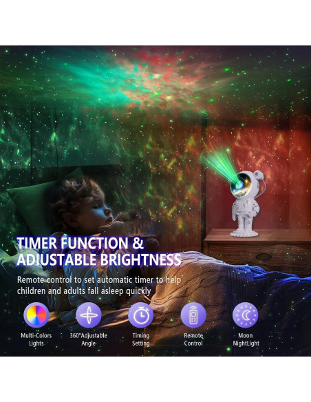 Proyector Galáctico Astronauta Aspiremit 12V Luz Nocturna