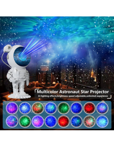 Proyector Galáctico Astronauta Aspiremit 12V Luz Nocturna