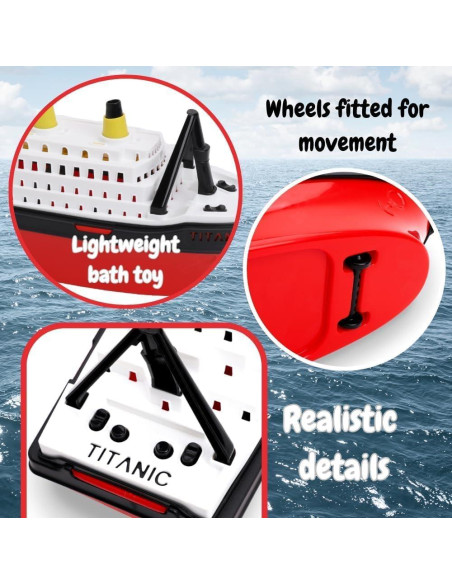 Barco Titanic Toyland 41cm Juguete Flotante para Niños