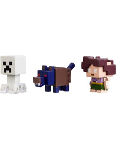 Figura de acción Minecraft Mattel - Paquete de 3 mini figuras 2
