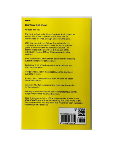 Micro Chapbook RPG: Deluxe Scenario Collection 1