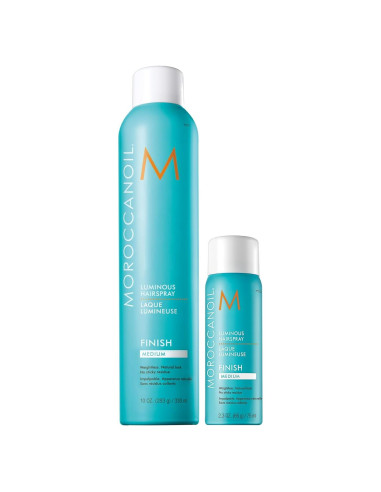 Laca Luminosa Moroccanoil Media 400ml - Sujeción Ligera y Brillo
