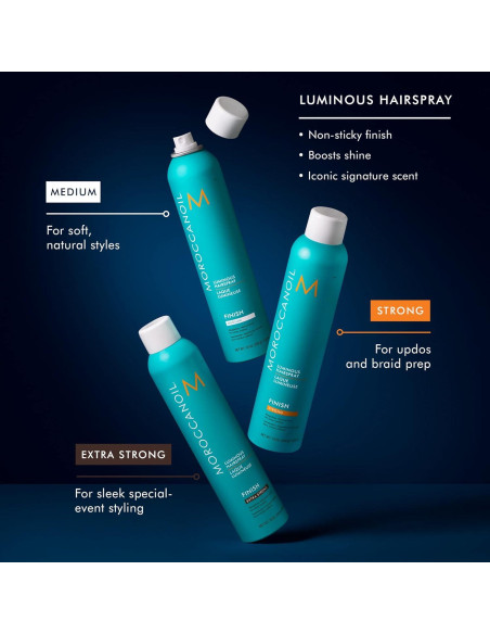 Laca Luminosa Moroccanoil Media 400ml - Sujeción Ligera y Brillo Laca Luminosa Moroccanoil Media 400ml - Sujeción Ligera y Brillo