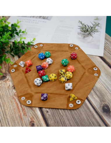 Bandeja de Dados Hexagonal SIQUK 8 Piezas Plegable 22cm