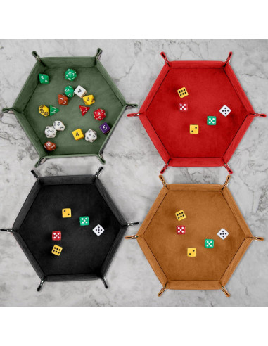 Bandeja de Dados Hexagonal SIQUK 8 Piezas Plegable 22cm