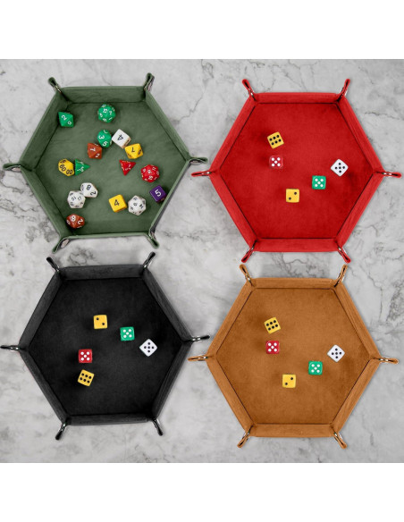 Bandeja de Dados Hexagonal SIQUK 8 Piezas Plegable 22cm