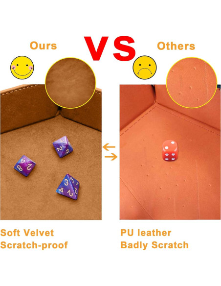 Bandeja de Dados Hexagonal SIQUK 8 Piezas Plegable 22cm