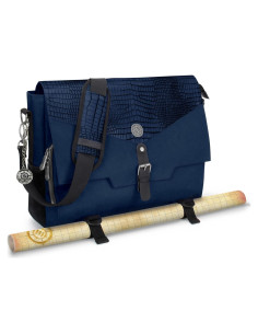 Bolsa RPG Coleccionista ENHANCE Piel Dragón 45x33cm Azul