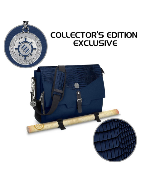 Bolsa RPG Coleccionista ENHANCE Piel Dragón 45x33cm Azul