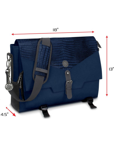 Bolsa RPG Coleccionista ENHANCE Piel Dragón 45x33cm Azul