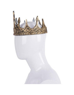 Corona Real Ajustable Oro para Disfraz de Rey Adulto 2