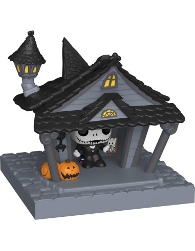 Figurita Bitty POP! Funko Jack Skellington y Casa 5 cm