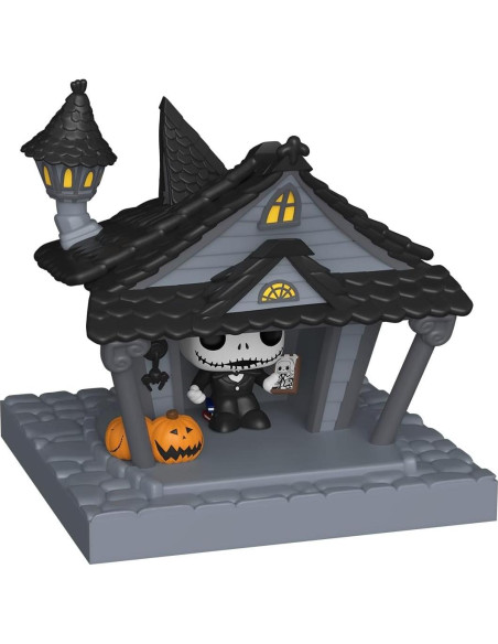 Figurita Bitty POP! Funko Jack Skellington y Casa 5 cm