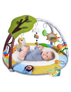 Alfombra de Juego para Bebés Lupantte Verde 9 Juguetes 1,31 kg