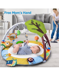 Alfombra de Juego para Bebés Lupantte Verde 9 Juguetes 1,31 kg 2