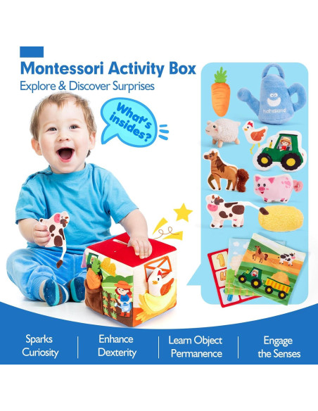 Juguetes para Bebés Hahaland 6-12 Meses 13 PCS Sensoriales