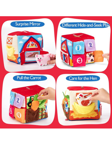 Juguetes para Bebés Hahaland 6-12 Meses 13 PCS Sensoriales