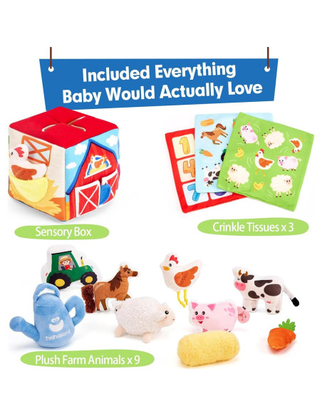 Juguetes para Bebés Hahaland 6-12 Meses 13 PCS Sensoriales