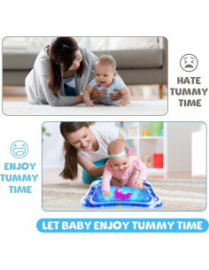 Alfombra de Agua Tummy Time ZMLM para Bebés 3-12 Meses 2