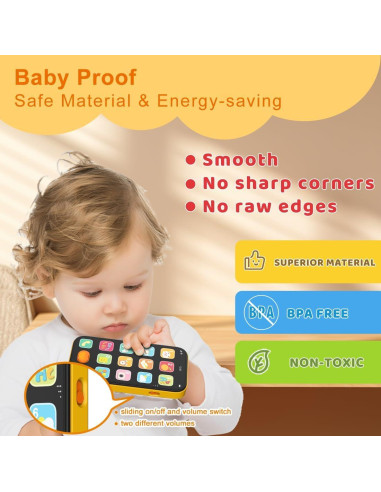 Teléfono Bilingüe para Bebés KALUYA Naranja 6-12 Meses