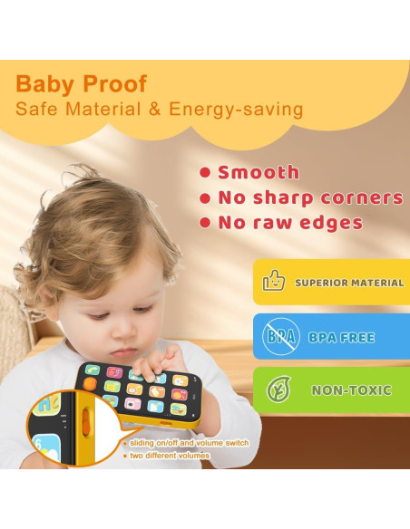 Teléfono Bilingüe para Bebés KALUYA Naranja 6-12 Meses