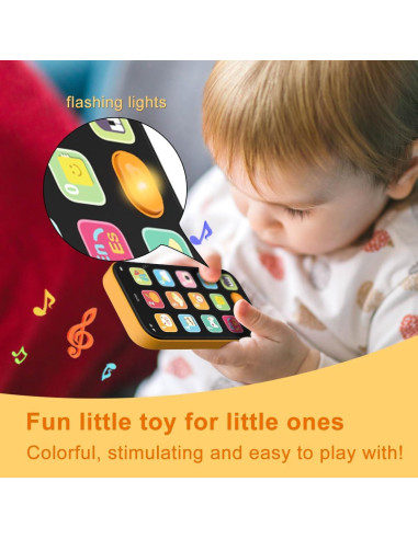 Teléfono Bilingüe para Bebés KALUYA Naranja 6-12 Meses