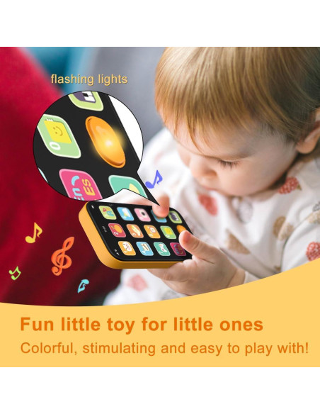 Teléfono Bilingüe para Bebés KALUYA Naranja 6-12 Meses