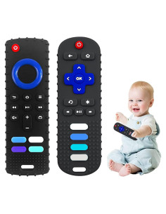 Mordedor de Silicona Control Remoto Libre de BPA Negro