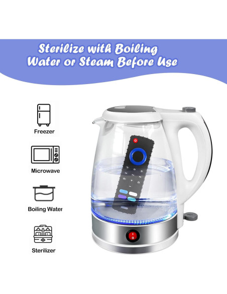 Mordedor de Silicona Control Remoto Libre de BPA Negro