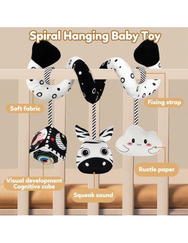 Juguete Colgante para Cochecito GKD Cebra 17,8x12,7cm