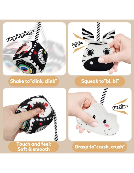 Juguete Colgante para Cochecito GKD Cebra 17,8x12,7cm