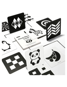 Tarjetas de Flash de Alto Contraste beiens para Bebés - 20 Páginas 14x14 cm