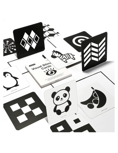 Tarjetas de Flash de Alto Contraste beiens para Bebés - 20 Páginas 14x14 cm