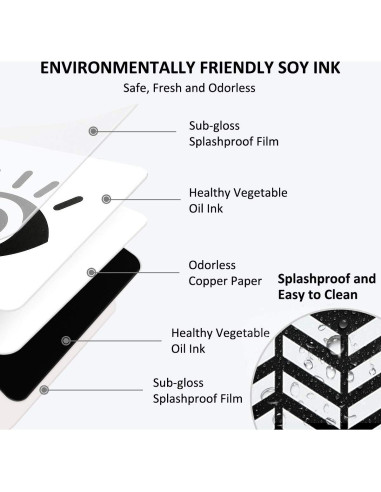 Tarjetas de Flash de Alto Contraste beiens para Bebés - 20 Páginas 14x14 cm