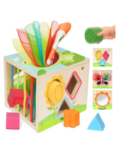 Cubo de Actividades Montessori Ancaixin 6 en 1 para Bebés