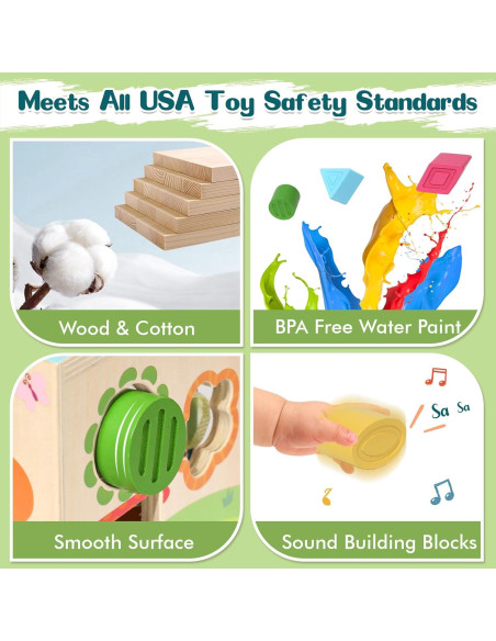 Cubo de Actividades Montessori Ancaixin 6 en 1 para Bebés