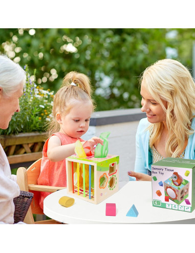 Cubo de Actividades Montessori Ancaixin 6 en 1 para Bebés