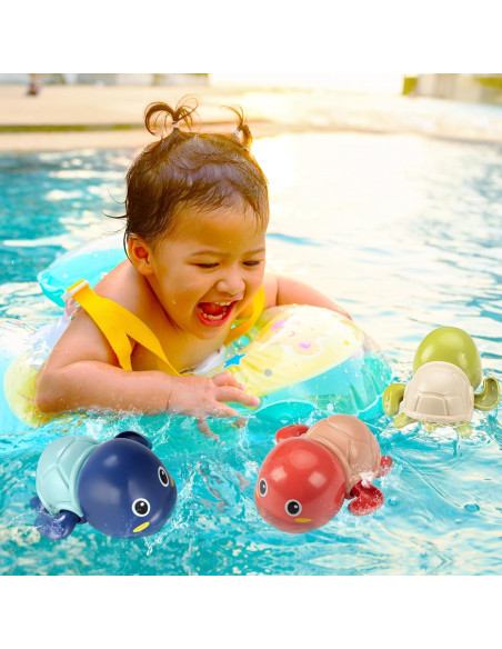 Juguetes de Baño TOHIBEE Tortugas Flotantes 3 Piezas