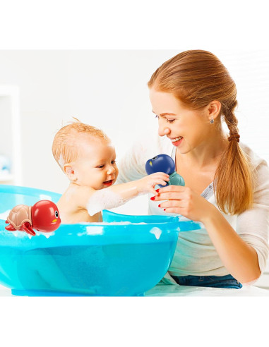 Juguetes de Baño TOHIBEE Tortugas Flotantes 3 Piezas