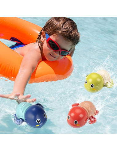 Juguetes de Baño TOHIBEE Tortugas Flotantes 3 Piezas