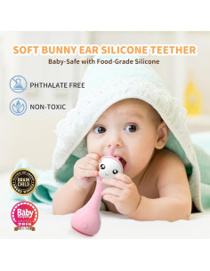 Sonajero Musical Alilo Smarty Bunny Rosa 0-24 Meses 2
