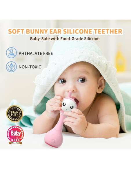 Sonajero Musical Alilo Smarty Bunny Rosa 0-24 Meses