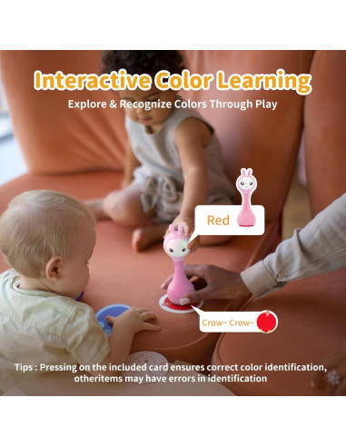 Sonajero Musical Alilo Smarty Bunny Rosa 0-24 Meses