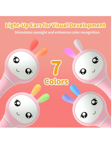 Sonajero Musical Alilo Smarty Bunny Rosa 0-24 Meses